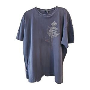Vintage Polo Ralph Lauren Navy Crest Logo LXVII T-Shirt - Classic Fit, Men's XL